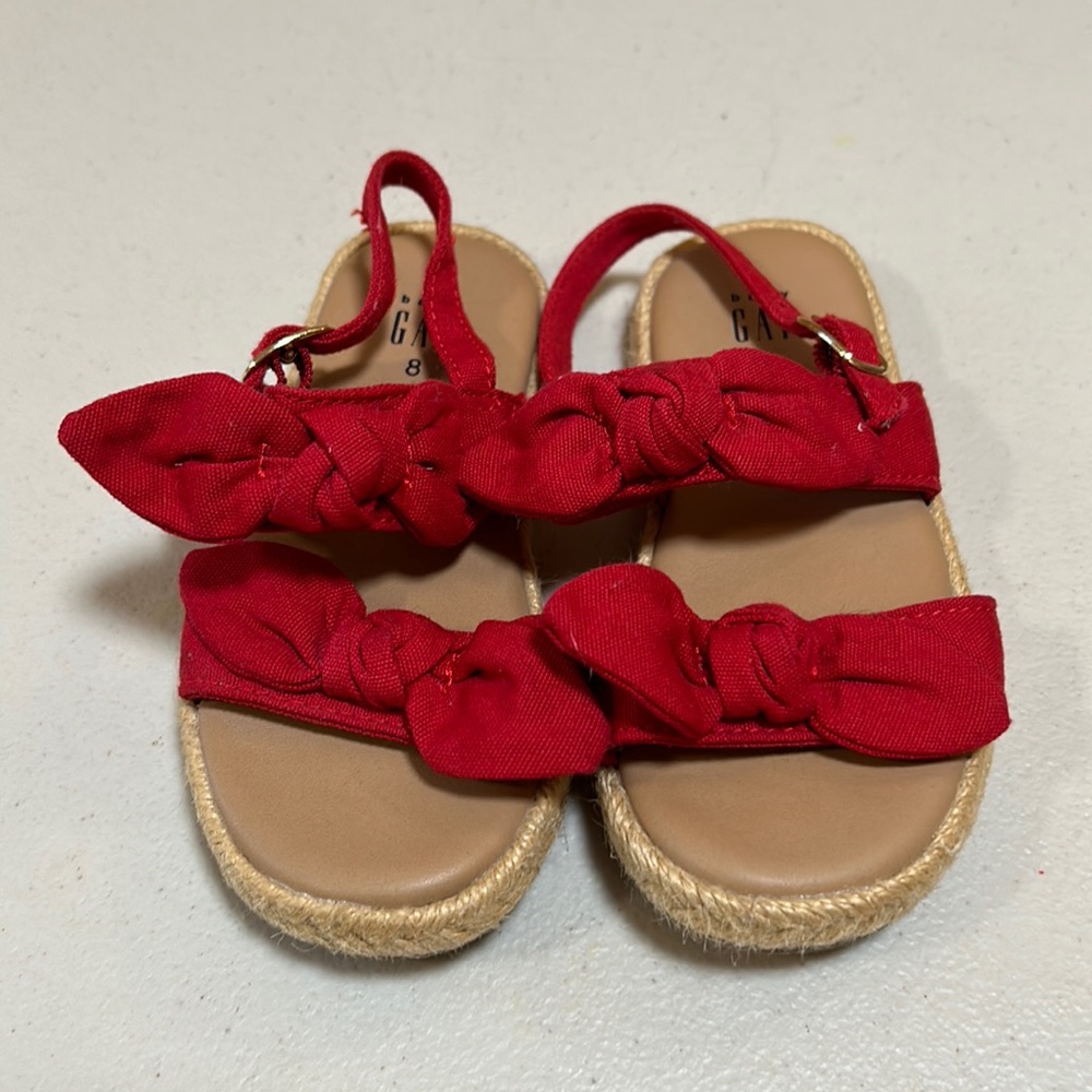Like new Old Navy toddler red summer sandals